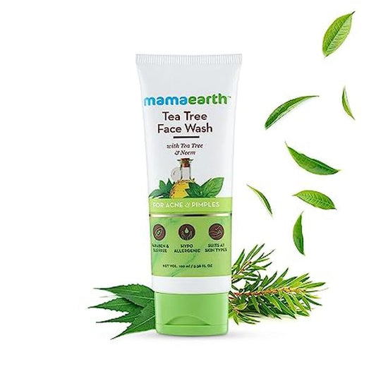 Mamaearth Tea Tree Facewash For Acne & Pimples 100 ml