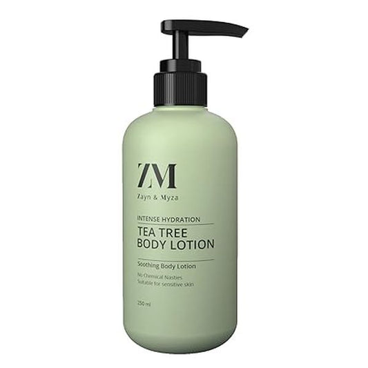 ZM Zayn & Myza Tea Tree Body lotion, Intense Hydration, Non Greasy, Prevents Bacterial Growth, Light & Smooth, Shea Butter and Niacinamide, Suitable for All Skin Type, 250 ml