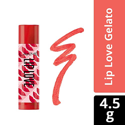 Lakme Lip Love SPF 15 Gelato Lip balm for Soft, Smooth & Moisturised Lips, 4.5gm - Raspberry