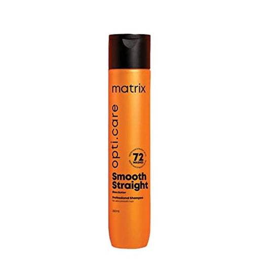MATRIX Opti.Care Professional Shampoo for ANTI-FRIZZ Shampoo | For Salon Smooth, Straight hair | with Shea Butter (350ml)