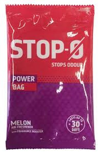 Stop-O Power Bag Bathroom Freshener, MELON - Pack of 2 (2x10g)