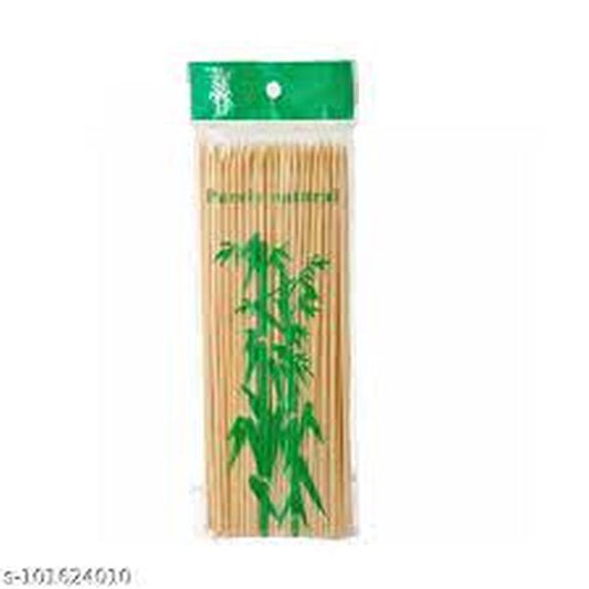 100 bamboo skewers wooden bbq sticks