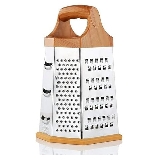 6-Sided Stainless Steel Grater and Slicer