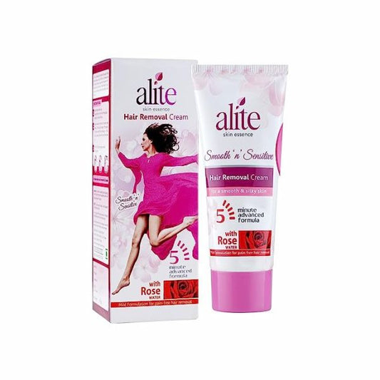 Alite Hair Removal Cream For Women Enriched With Rose Water-Aloe Vera-Cocoa Butter & Shea Butter-60gm (Pack Of 2)
