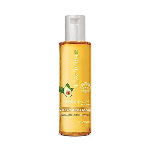 Biolage Smoothproof 6-in-1 Professional Hair Serum for Frizzy Hair |Deep Smoothening With Avocado & Grape Seed Oil | Natural & Vegan (100 ml)