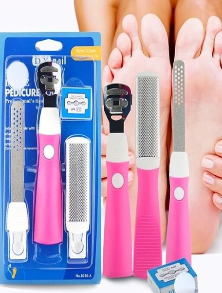 DX Nail Five IN ONE Pedicure Kit with Callus Shaver & Corn Remover