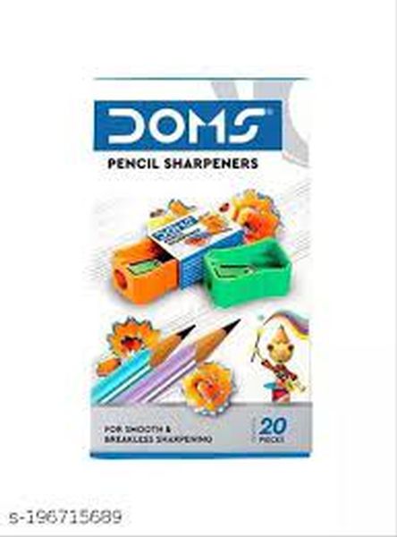 Doms Pencil Sharpeners - Easy Grip, Durable, Compact, 20 pcs (Pack Of 2)