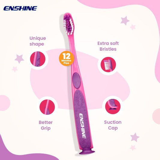 Enshine Kids Toothbrush with Easy Grip pack of 3
