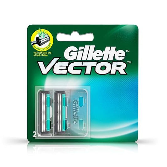 Gillette Vector Cartridges - Twin Blade, 6 Pieces Pack