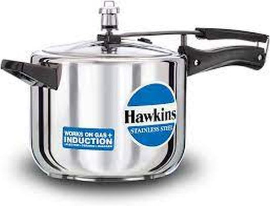 Hawkins 5 Litre Pressure Cooker, Stainless Steel Inner Lid Cooker, Induction Cooker, Silver (HSS50)