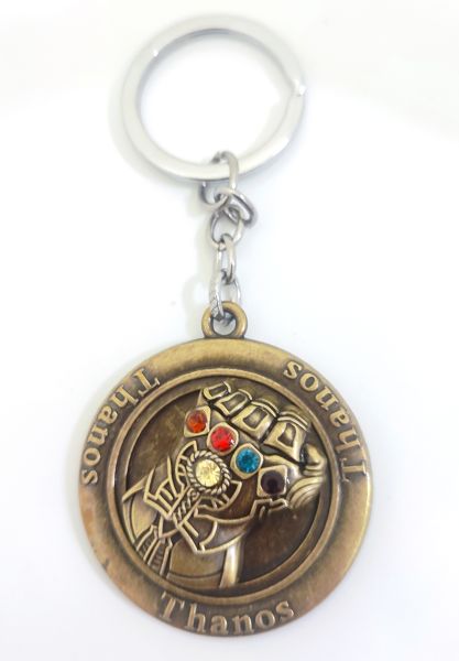 Thanos Hand Gauntlet Avengers Infinity War End Game Toy Key Chain Marvel Avengers Hand Key Ring Metal Alloy - Brown Key Chain