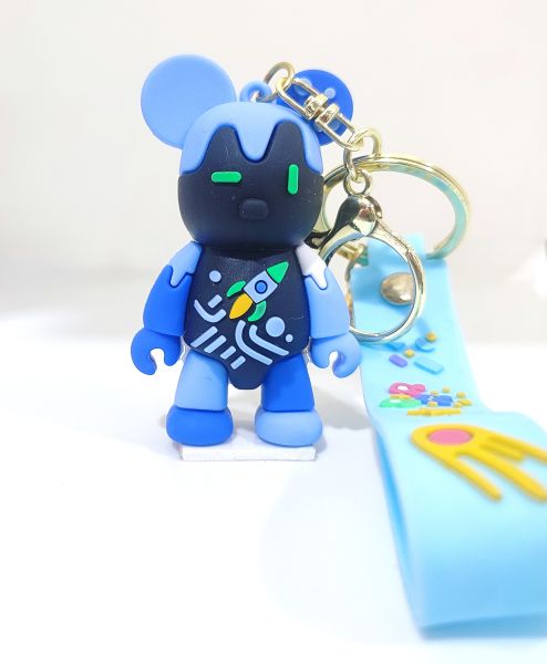 Teddy Bear Keychain blue
