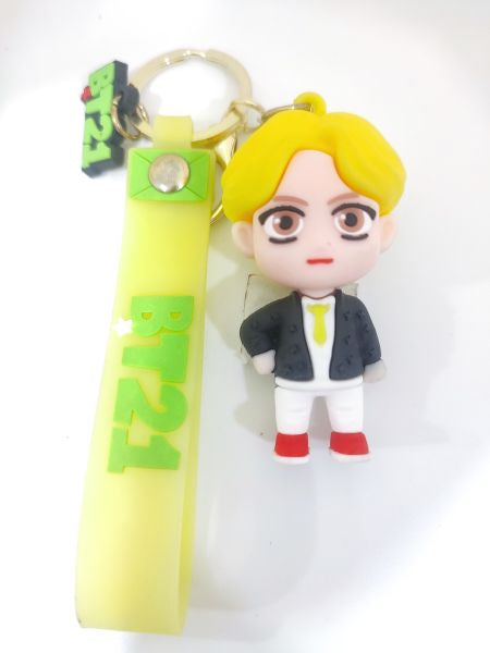 Character BT21 BTS Keychain Key ring yellow hair