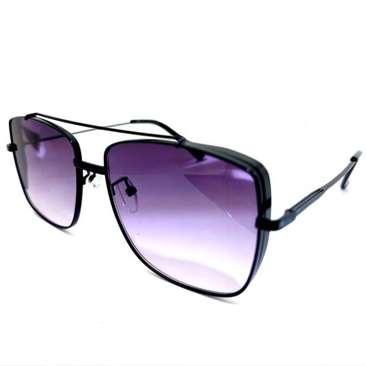 Unisex Designer Sunglasses For Men And Women black with little violate glass