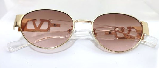 Designer Golden Frame Sunglasses For Women