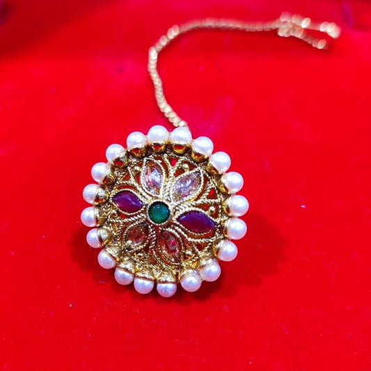 Perfect Traditional and Rajputi/Rajasthani Flower with beads Borla
