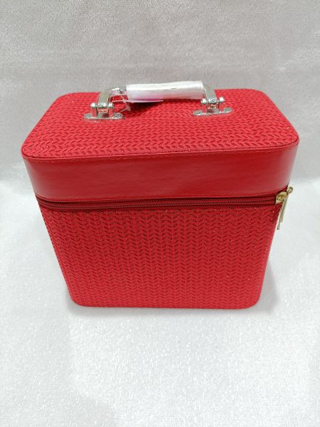 Red colored glitter vanity Box