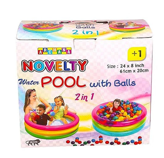 KIDSZONE 2 in 1 Water Pool with Ball