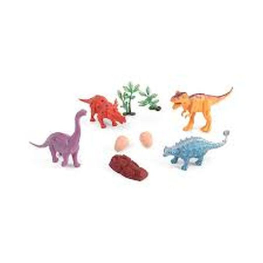 KV Impex Dinosaur Set Toys 6 Pieces Multicolor- Length- 18.5 cm