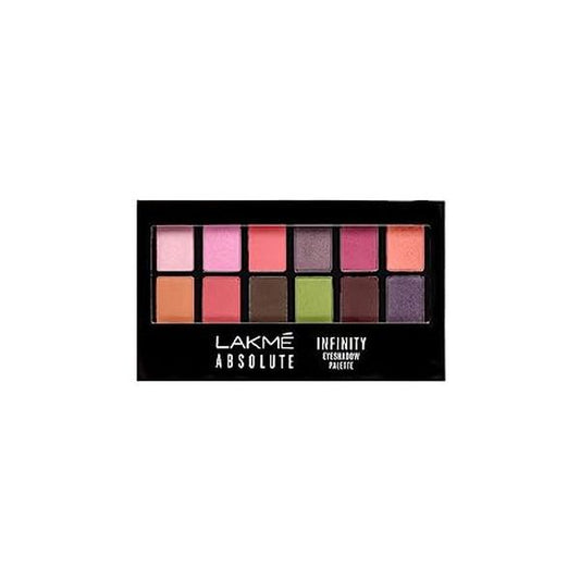 Lakme Absolute Infinity Eyeshadow Palette Midnight Magic, Pigmented Blendable Eye Shadow Palette with 12 Matte and Shimmer Shades -Eye Makeup Kit, 12g