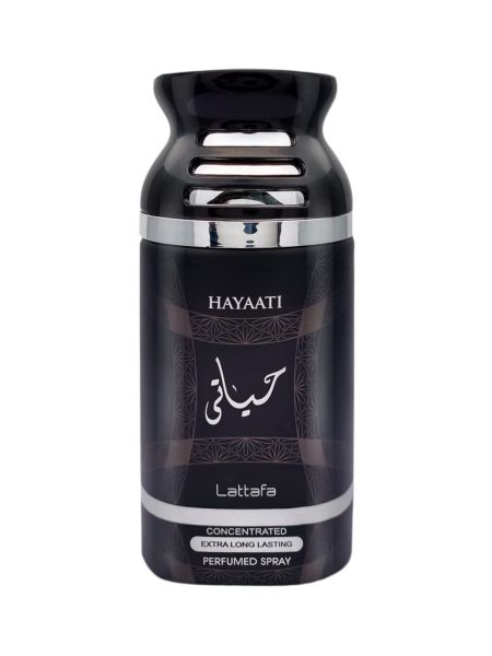 Lattafa Hayaati Concentrated Extra Long Lasting Perfumed Spray Imported Body Spray 250ml Premium and Most Recommended Deo Spray for Men and Women (Pack of 1)