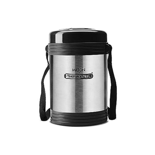 MILTON Stainless Steel Legend Deluxe 4 Lunch Pack with 4 Containers with Strap, 200 ml Each, Silver