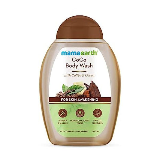 Mamaearth CoCo Body Wash With Coffee & Cocoa, Shower Gel For Skin Awakening 300 ml