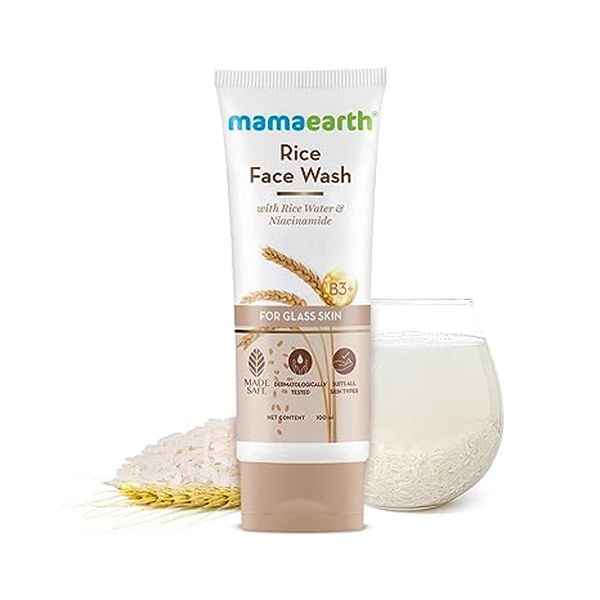 Mamaearth Rice Face Wash With Rice Water & Niacinamide For Glass Skin - 100 Ml
