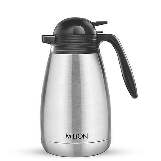 Milton Thermosteel Carafe 24 Hours Hot or Cold Tea/Coffee Pot, 600 ml, Silver, Stainless Steel