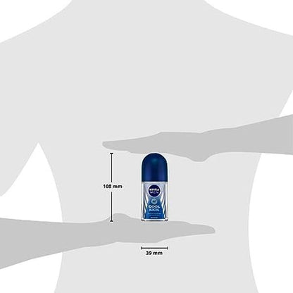 Nivea Cool Kick Deodorant Roll On for Men, 50 milliliters