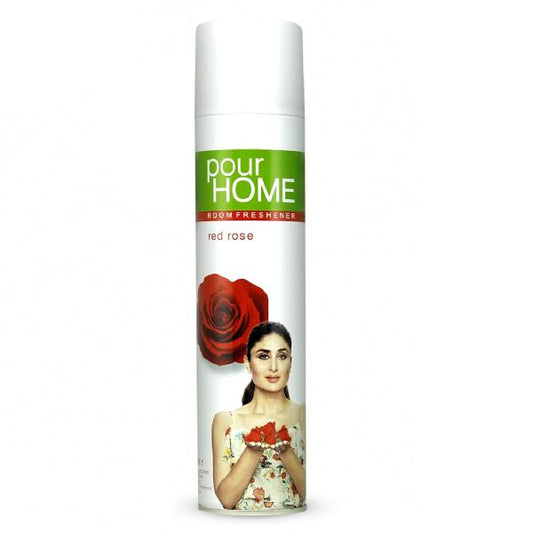 POUR HOME Red Rose Room Air Freshener Spray - 220ML | Long-Lasting Fragrance - Reduces Odours - Suitable for Home & Office