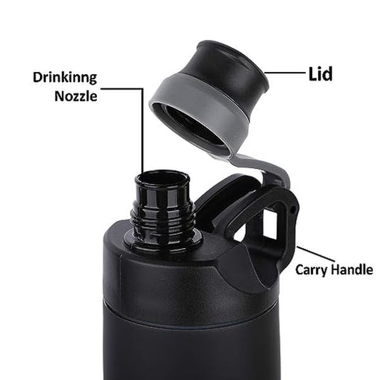 PROBOTT Stainless Steel Alpha Water Bottle 620ml -Black PB 620-01