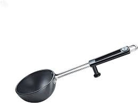 Prestige Aluminium Hard Anodised Cookware Tadka Pan, 13cm, Black