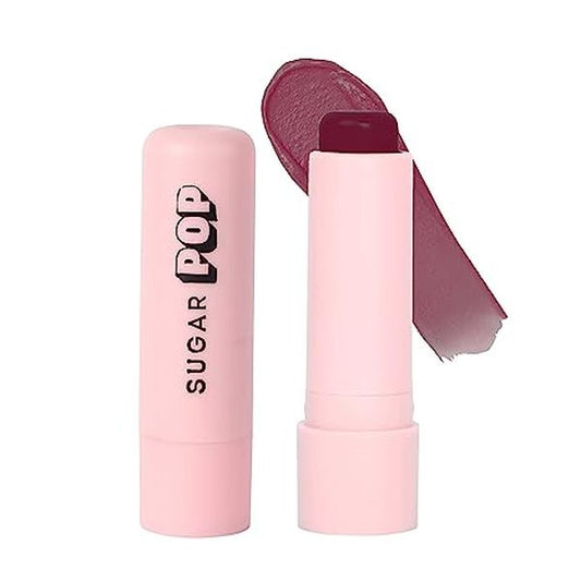SUGAR POP Nourishing Lip Balm 07 Plum - 4.5 gms – Tinted Lip Moisturizer for Dry and Chapped Lips, Enriched with Castor Oil, Intense Hydration and UV protection