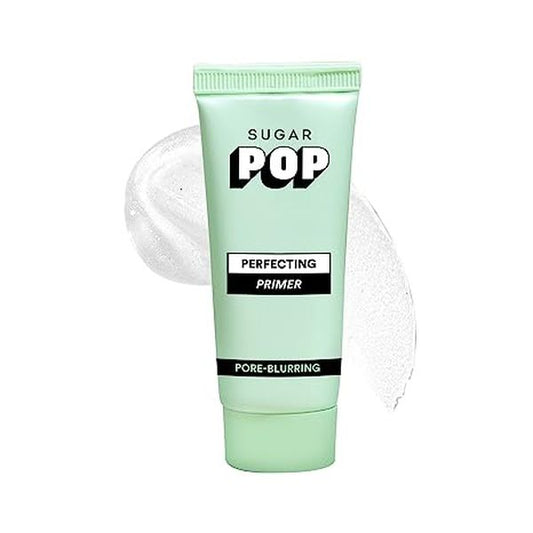 SUGAR POP Perfecting Primer - Infused with Vitamin E l Blurs Pores, Wrinkles & Fine Lines, Hydrating, Lightweight, Gel-Based Matte Finish Formula to keep Makeup Intact l Face Primer for Women l 25