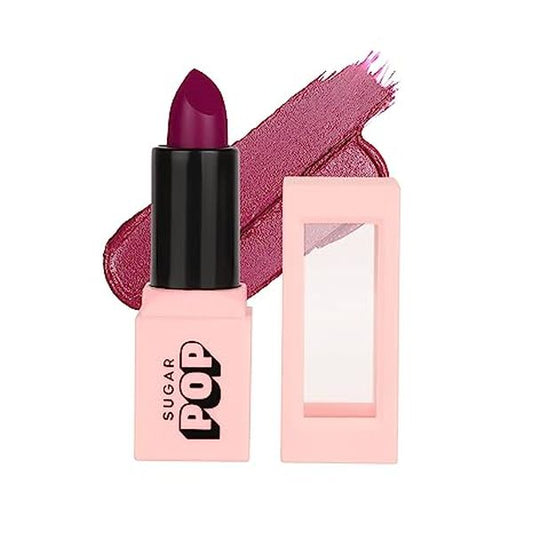 SUGAR POP Satin Matte Lipstick - 05 Lotus (Light Pink) 3 gm | Infused with Vitamin E | Shea Butter & Jojoba Oil l Full Coverage | Ultra Pigmented | Hydrating | Weightless Formula