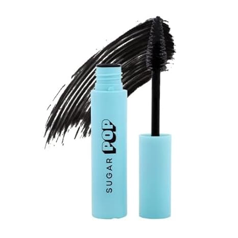 SUGAR POP Volumizing Mascara - 01 Black (Intense Black Pigment) l Adds Definition, Volumizes and Lengthens Lashes, Smudge Proof, Quick Drying, Long Lasting l Lash Defining Mascara with Ergonomically Designed Wand for Women l 9 ml