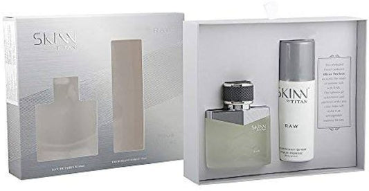 Skinn By Titan Men Raw Coffret Perfume and Deodorant, 125 ml
