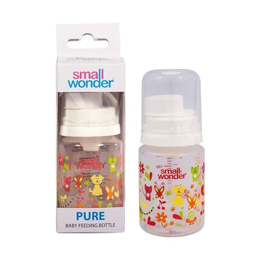Small Wonder Baby Feeding Bottle Pure (White, 125ML - Pack of 1)