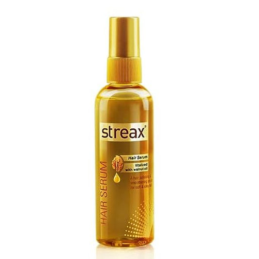 Streax Hair Serum Vitalized with Walnut Oil, For Hair Smoothening & Shine, For Dry & Frizzy Hair - 200 ml
