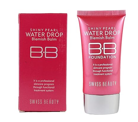 Swiss Beauty SPF-15 B.B Foundation Shiny Pearl Water Drop Blemish Balm Professional Skin Care Cream (40ml)