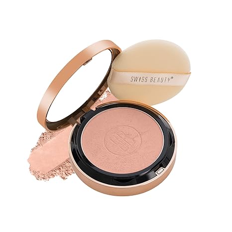 Swiss Beauty Silky & Smooth Oil Control Powder, Face MakeUp, Nude-Beige, Shades 01, 6.5g
