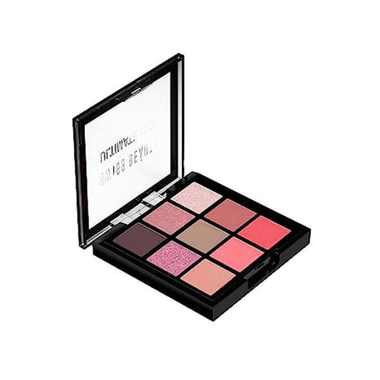 Swiss Beauty Ultimate 9 Pigmented Colors Eyeshadow Palette Long Wearing And Easily Blendable Eye Makeup Palette Matte, Shimmery And Metallic Finish - Multicolor-03, 6G
