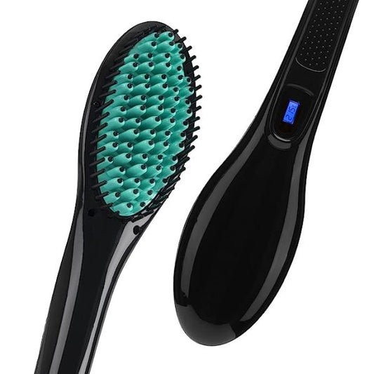VEGA X-Glam Hair Straightening Brush With Anti-Sclad Technology & Adjustable Temperature Setting (VHSB-01)