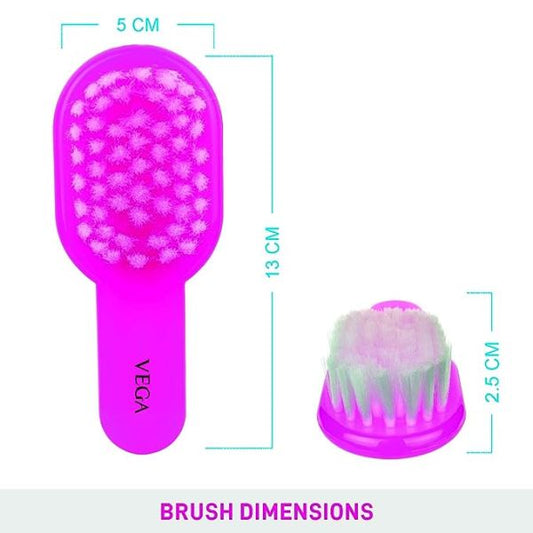Vega Baby Hair Brush (India's No.1* Hair Brush Brand) with Soft Bristles For New Born Baby, Color May Vary, (9958)