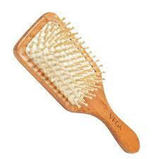 Vega Wooden Bristle Paddle Hair Brush (India's No.1* Hair Brush Brand) For Men and Women E2-PBB)