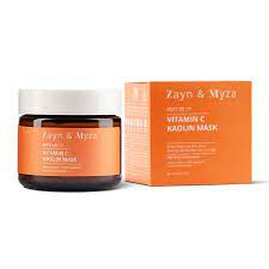ZM Zayn & Myza Vitamin C Kaolin Cream Face Mask - For Glowing, Hydrated & Nourished Skin I No Chemical Nasties, For All Skin Types, 50 g