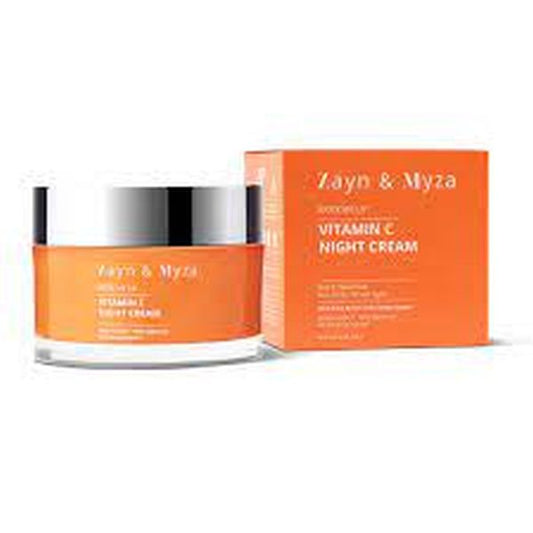 ZM Zayn & Myza Vitamin C Night Cream - For Brighter & Rejuvenated Skin Overnight, No Chemical Nasties, All Skin Types, 50 g